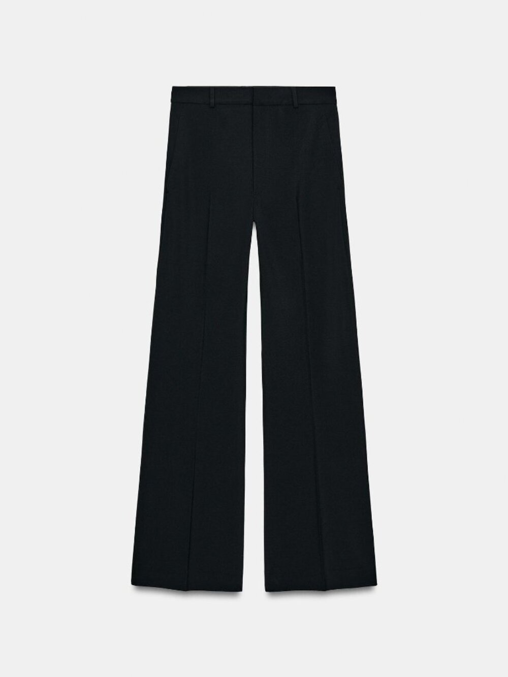 Zara Black High-Waisted Trousers - Size Large/US 8